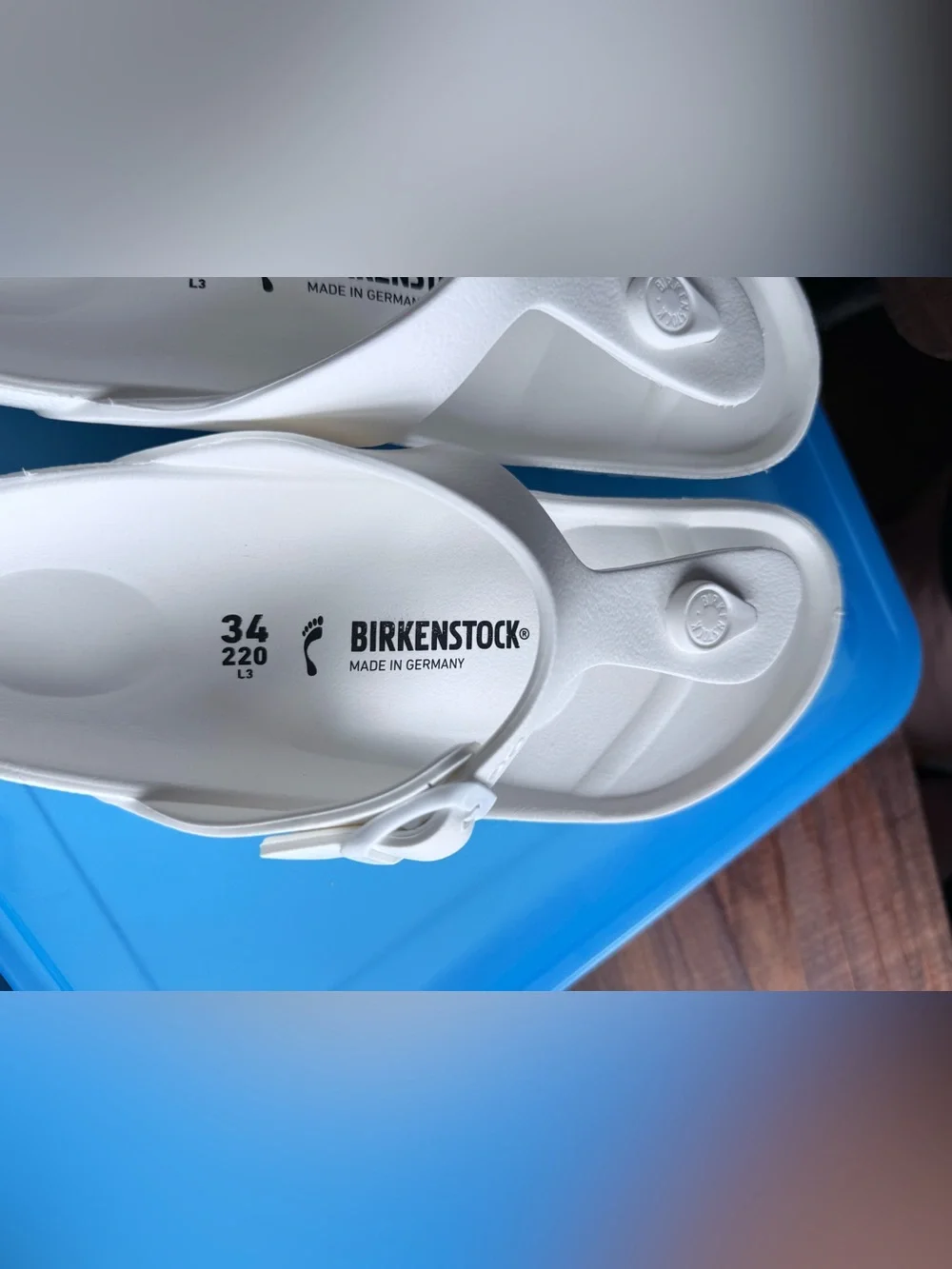 Birkenstock Kids White Gizeh EVA Thong Sandals